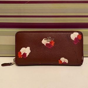 Coach Wallet with Floral Design